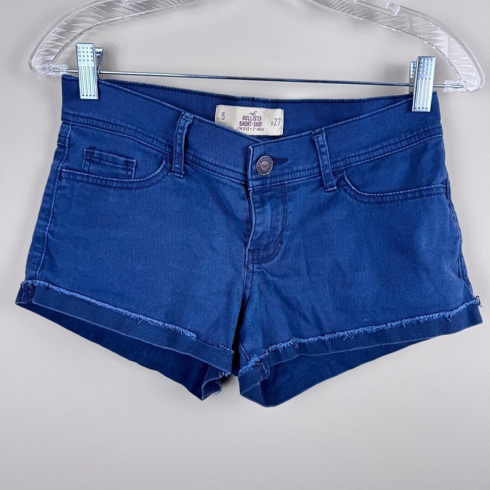 Hollister‎ Low Rise Navy Shorts Size 5 Short-Shorts 2000's